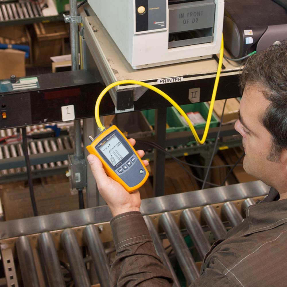 Fluke Networks MS2-100 MicroScanner2 Copper Cable Verifier with Built-In IntelliTone Toning, Troubleshoots RJ11, RJ45, Coax, Tests 10/100/1000Base-T, and Voip MS2-100: MicroScanner2 Cables