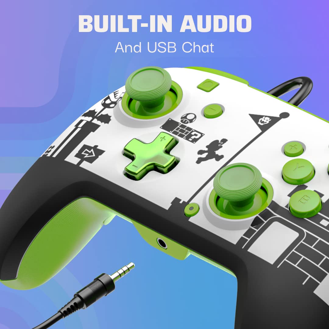 PDP REMATCH Wired Controller for Nintendo Switch/ Lite/ OLED - Super Mario Retro