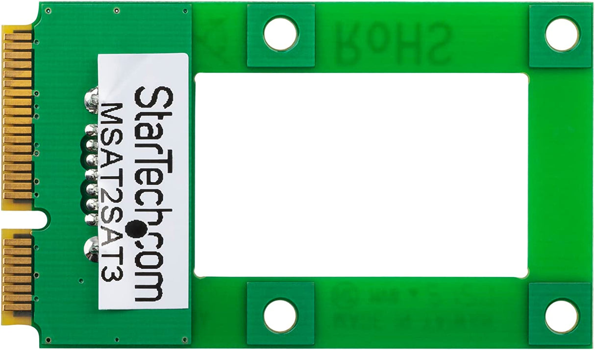 StarTech.com mSATA to SATA HDD / SSD Adapter – Mini SATA to SATA Converter Card - mSATA to SATA 2.5/3.5 Hard Drive Adapter Converter Card (MSAT2SAT3) mSATA SATA Drive