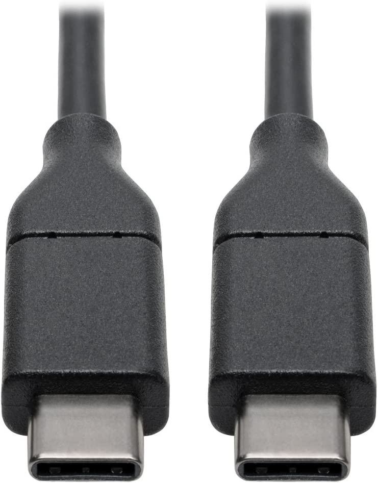 Tripp Lite USB 2.0 USB C Hi-Speed Cable w/ 5A Rating 20V M/M USB Type C USB-C Charging 6ft 6' (U040-006-C-5A),Black
