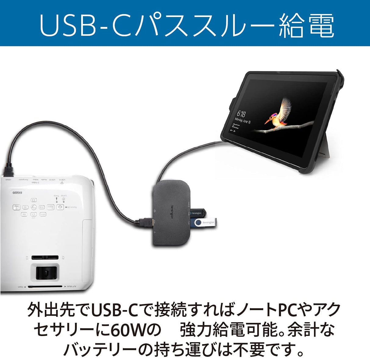 Kensington SD1610P Surface Dock for Microsoft Surface Pro 8, 7 & 7+, Surface Pro X, Surface Go, Surface Laptop and Surface Book (K38365WW)