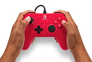 Powera Wired Controller for Nintendo Switch - Raspberry Red, Gamepad, Game controller, Wired controller, Officially licensed Raspberry Controller
