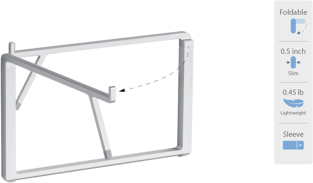 Rain Design 10084 mBar Pro+ Foldable Laptop Stand - Silver Silver mBar Pro+