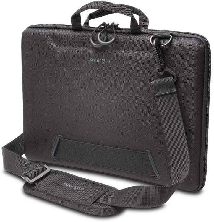 Kensington LS520 Stay-On Case for 11.6" Chromebooks & Laptops (K60854WW), Grey W/Shoulder Strap