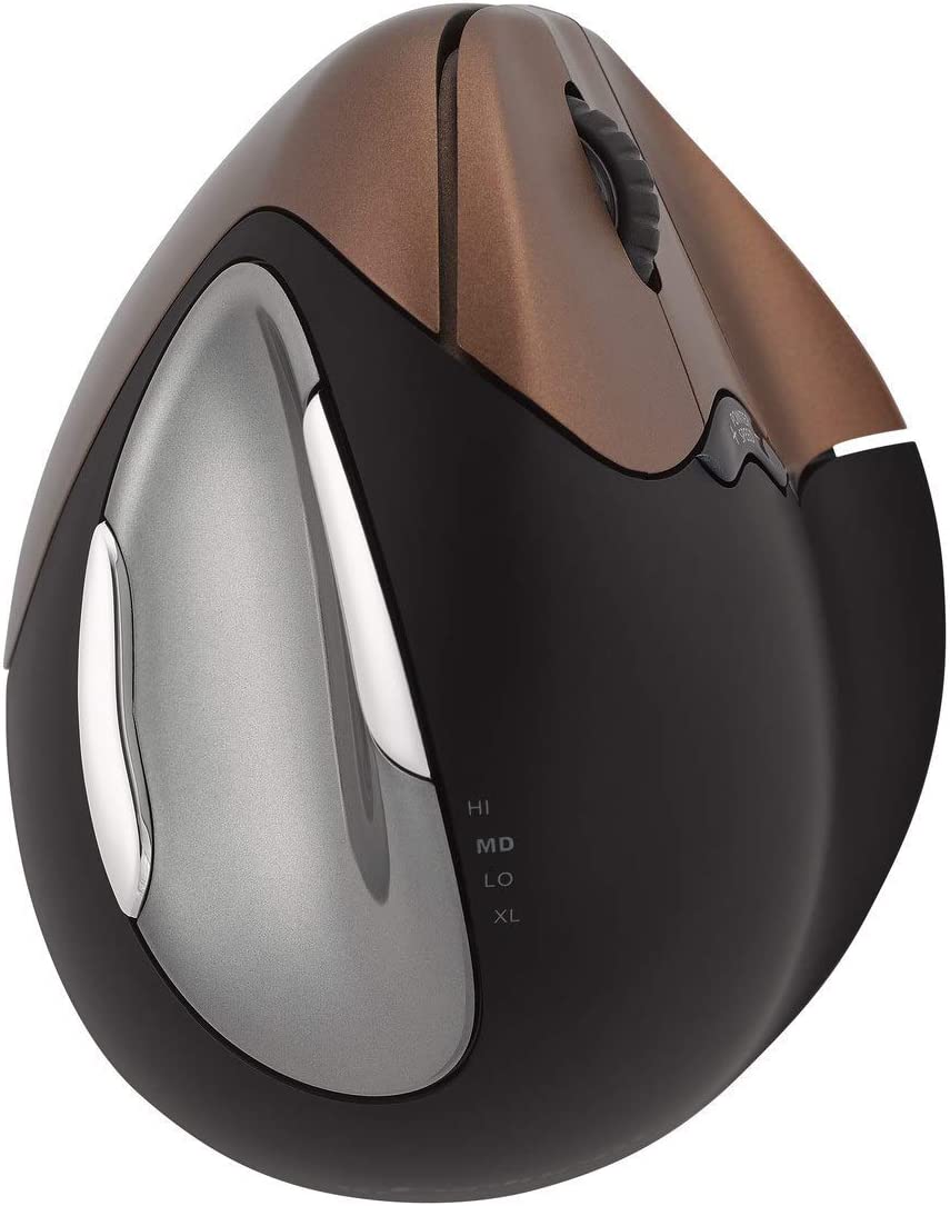 Evoluent VM4SW VerticalMouse 4 Right Hand Ergonomic Mouse with Wireless Connection (Small Size)