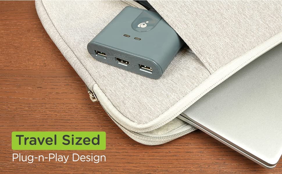 IOGEAR 2-Port USB HDMI Cabled KVM - 1920x1200@60Hz - Remote Button Switch - Plug-n-Play - Molded Cables Design for Easy Setup - Xbox / PS4/5 - Windows, Mac and Linux - GCS32HU