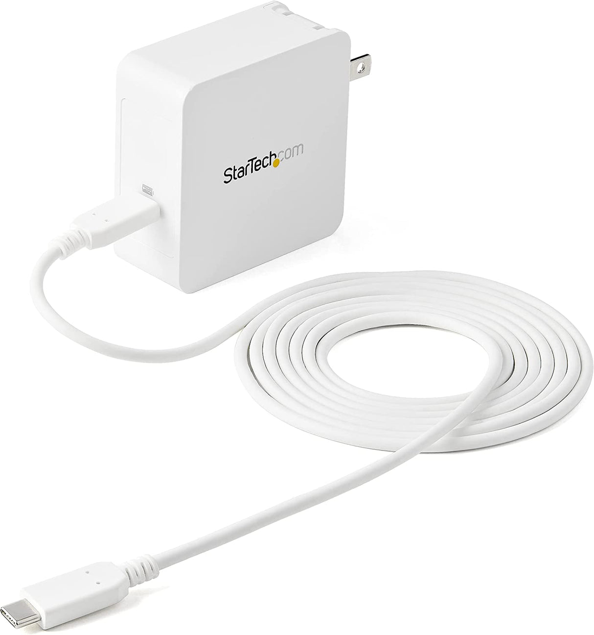 Startech 1 Port USB C Wall Charger - 60W Power Delivery - USB C Power Adapter for Laptop or Cell Phone (WCH1C)