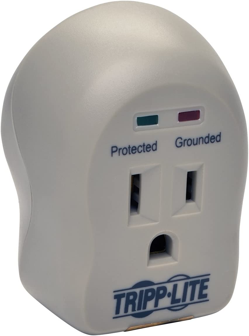 Tripp Lite 1 Outlet Portable Surge Protector Power Strip, Direct Plug In, $5,000 Insurance (SPIKECUBE) 1 Outlet Direct Plug-in Outlet