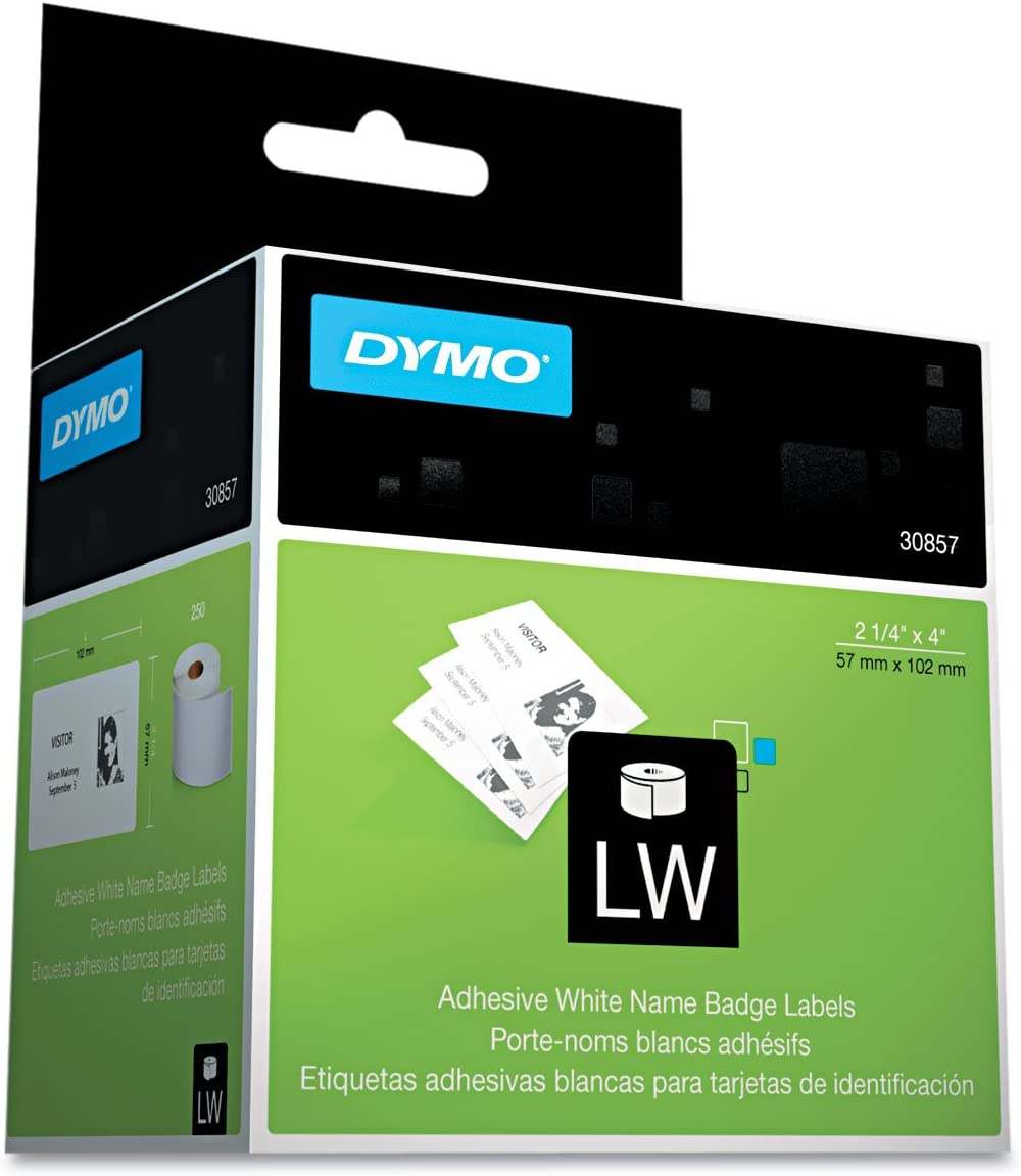 DYMO White Adhesive Name Badges
