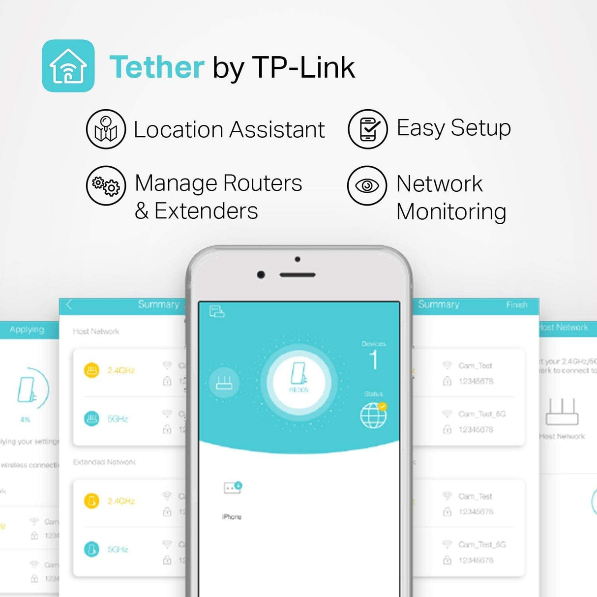 TP-Link AC750 WiFi Extender (RE220), Covers Up to 1200 Sq.ft and 20 Devices, Up to 750Mbps Dual Band WiFi Range Extender, WiFi Booster to Extend Range of WiFi Internet Connection