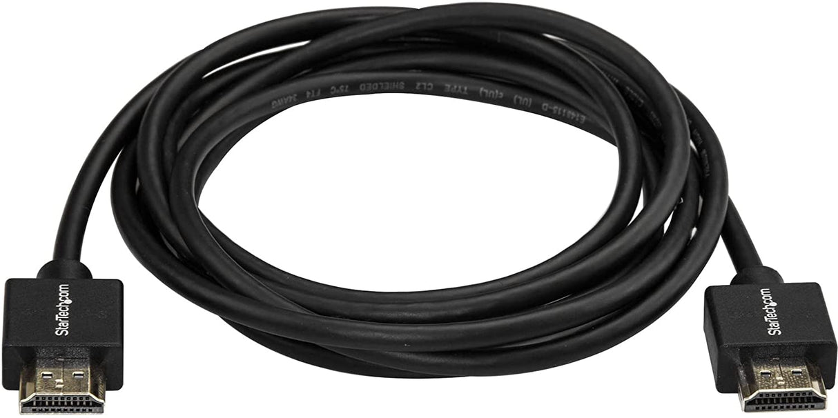 StarTech.com 6.6ft (2m) HDMI 2.0 Cable, 4K 60Hz Premium Certified High Speed HDMI Cable w/Ethernet, Ultra HD HDMI Cable, Long HDMI Cable/Cord for TV/Monitor/Laptop/PC, HDMI to HDMI Video (HDMM2MLP) 6 ft/2m