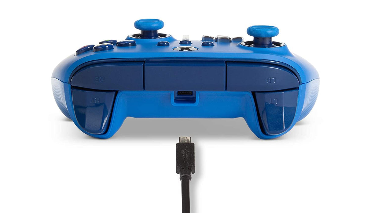 PowerA Enhanced Wired Controller for Xbox - Blue, Gamepad, Wired Video Game Controller, Gaming Controller, Xbox Series X|S, Xbox One - Xbox Series X