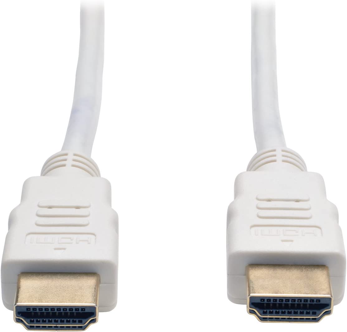 Tripp Lite High Speed HDMI Cable, Ultra HD 4K x 2K, Digital Video with Audio (M/M), White, 6-ft. (P568-006-WH) 6 ft. White