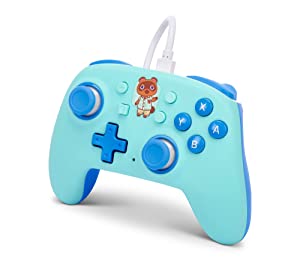 PowerA Nano Wired Controller for Nintendo Switch - Animal Crossing: Hello Tom Nook, Nintendo Switch - OLED Model, Gamepad, game controller,