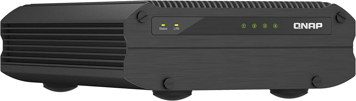 QNAP TS-i410X-8G-US 4 Bay High-Speed fanless Industrial NAS with dual-10GBe, Intel Atom CPU, 8GB DDR4 Memory and 2.5GbE (2.5G/1G/100M) Network Connectivity (Diskless)