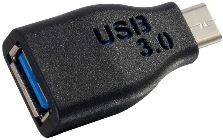 C2g/ cables to go C2G USB Cable, USB 3.0 Adapter, USB C to A Adapter, Compatible with Thunderbolt 3 Tablet, Chromebook Pixel, Samsung Galaxy TabPro S, LG G6, MacBook, Black, 1.5 Inches, Cables to Go 28868 Type C to A Female 1.5 Inches