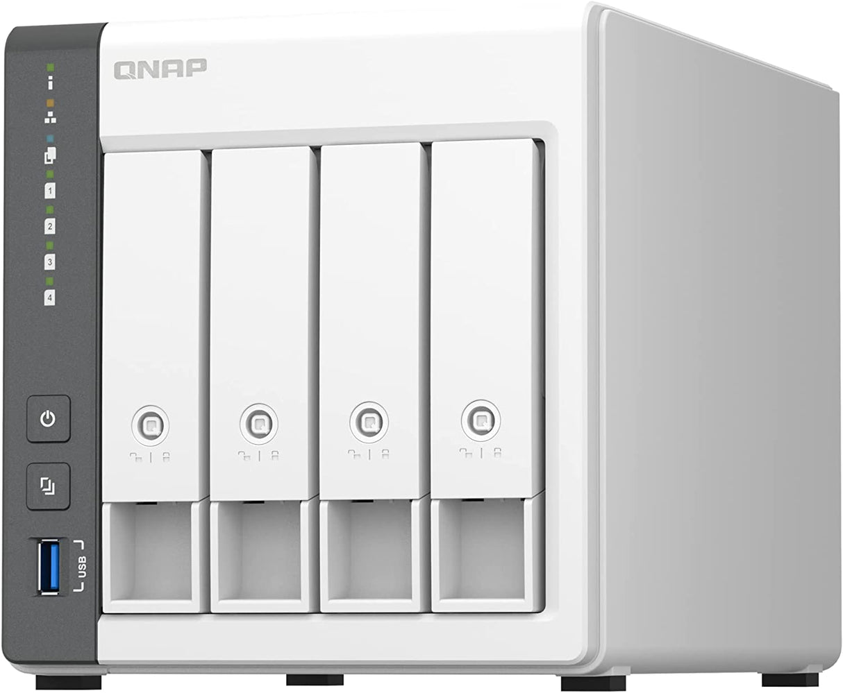 QNAP TS-433-4G-US 4 Bay NAS with Quad-core Processor, 4 GB DDR4 RAM and 2.5GbE Network (Diskless) TS-x33 4 Bay NAS
