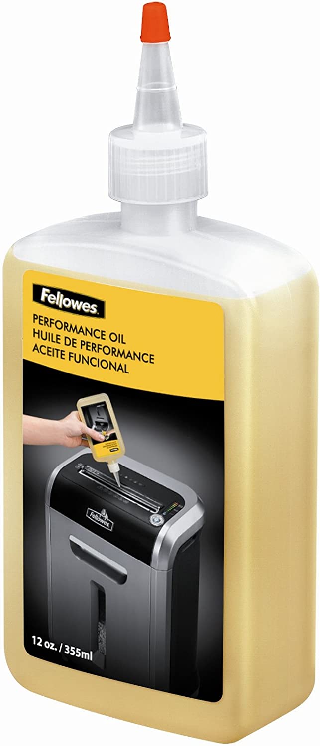Fellowes Powershred Performance Shredder Oil, 12 oz. Extended Nozzle Bottle (35250) Single