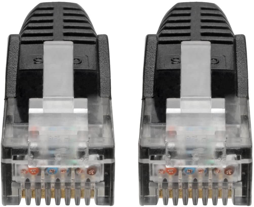 Tripp Lite Cat6 Gigabit Ethernet Snagless Molded Patch Cable 24 AWG 550MHz Premium UTP, Black, RJ45 M/M 35' (N201-035-BK) 35-ft. Black