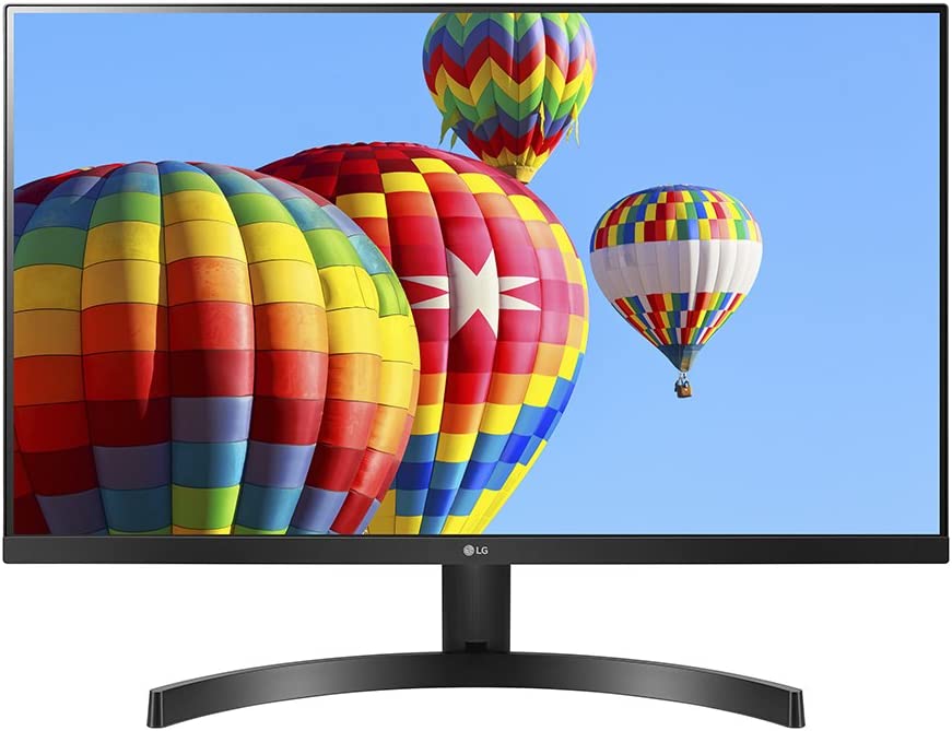 LG 24MK600M-B 24'' Full HD (1920 x 1080) IPS Display with 3-Side Virtually Borderless Design and Radeon FreeSync Technology and Dual HDMI, Black 23.8 Inches