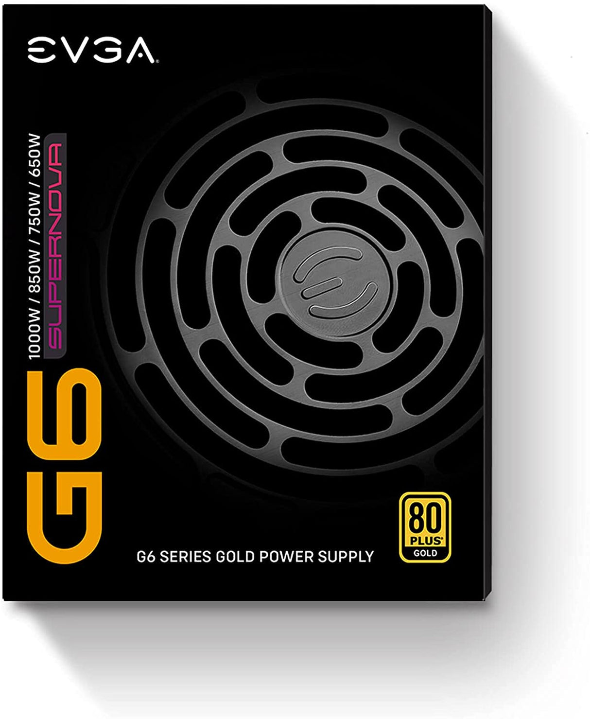 EVGA Supernova 650 G6, 80 Plus Gold 650W, Fully Modular, Eco Mode with FDB Fan, 10 Year Warranty, Includes Power ON Self Tester, Compact 140mm Size, Power Supply 220-G6-0650-X1 650W G6