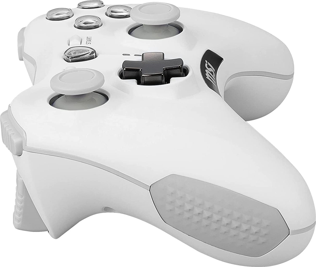 MSI Force GC30V2 White Wireless Gaming Controller, Dual Vibration Motors, Dual Connection Modes, Interchangable D-Pads, Compatible with PC & Android Force GC30 V2 WHITE