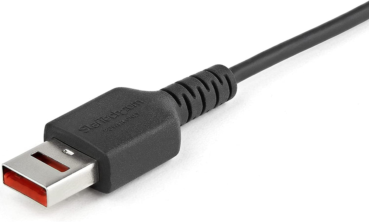 StarTech.com 3ft (1m) Secure Charging Cable USB-A to Micro USB Data Blocker Charge-Only Cable Power-Only Charger Cable for Phone/Tablet Data Blocking USB Protector Adapter Cable (USBSCHAU1M) USB to Micro USB