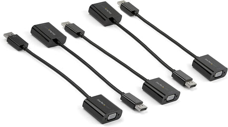 StarTech.com 5-Pack DisplayPort to VGA Adapter - DisplayPort 1.2 to VGA Active Adapter - Digital DP to Analog VGA Video Converter Dongle - DisplayPort Male to VGA Female Monitor Adapter (DP2VGA3X5) 5 Pack