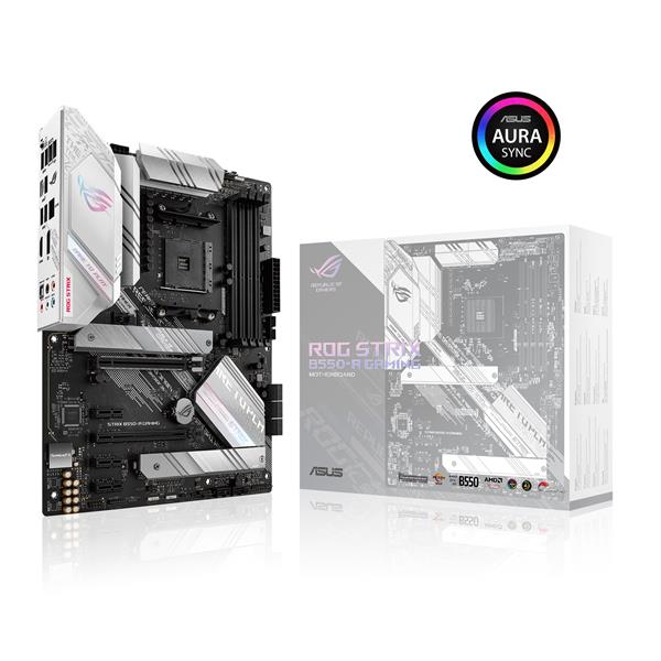 ASUS ROG Strix B550-A Gaming AMD AM4 Zen 3 Ryzen 5000 & 3rd Gen Ryzen ATX Gaming Motherboard (PCIe 4.0, 2.5Gb LAN, BIOS Flashback, Dual M.2 with heatsinks, Addressable Gen 2 RGB Header and Aura Sync