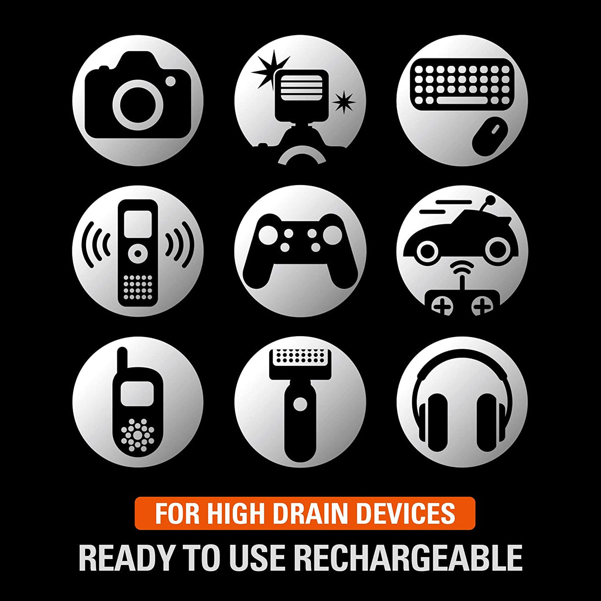 Panasonic BK-3HCCA4BA eneloop pro AA High-Capacity Ni-MH Pre-Charged Rechargeable Batteries, 4-Battery Pack AA 4-Pack Batteries only