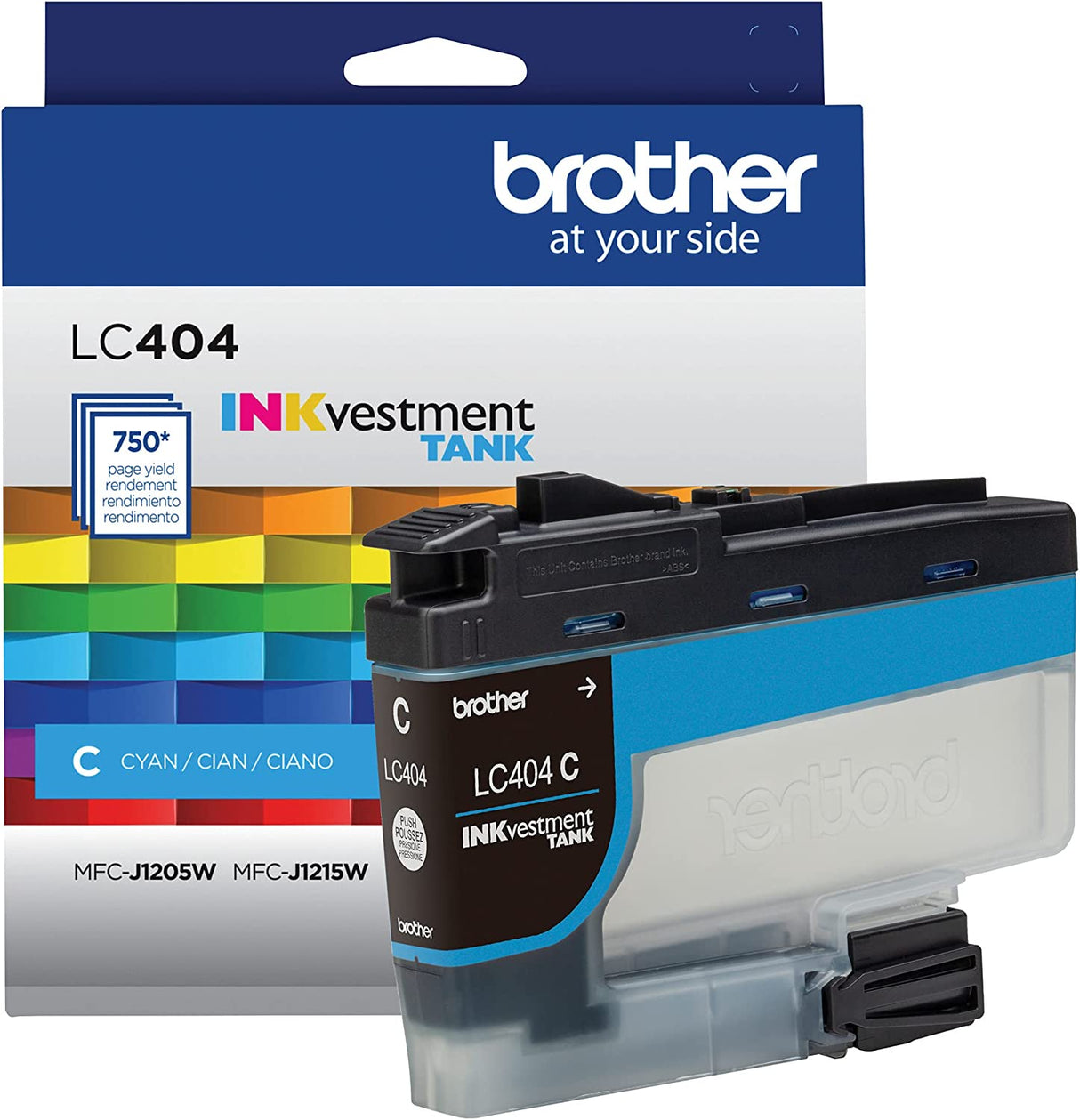 Brother Genuine LC404C Cyan INKvestment Tank Ink Cartridge
