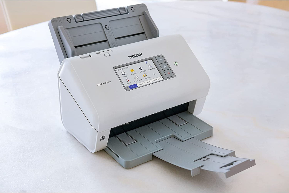 Brother ADS-4900W Professional Desktop Scanner with Fast Scan Speeds, Duplex, Wireless, and Large Touchscreen