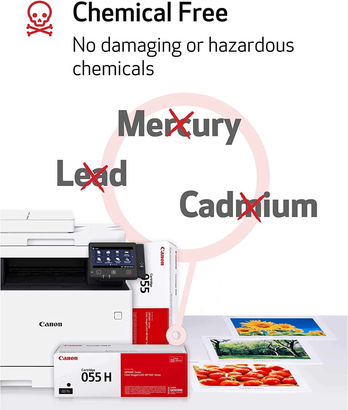 Canon® 055 Black Toner Cartridge, 3016C001 Black Standard