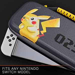 PowerA Protection Case for Nintendo Switch or Nintendo Switch Lite - Pikachu 025, Protective , Gaming , Console Case, Pikachu - Protection Case Pikachu 025
