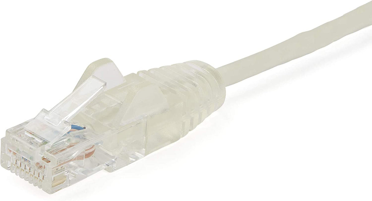 StarTech.com 6 ft CAT6 Cable - Slim CAT6 Patch Cord - Gray - Snagless RJ45 Connectors - Gigabit Ethernet Cable - 28 AWG - LSZH (N6PAT6GSR) (N6PAT6GRS) Gray 6 ft