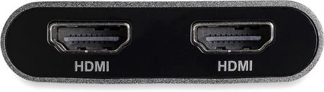 StarTech.com Thunderbolt 3 to Dual HDMI 2.0 Adapter - 4K 60Hz Thunderbolt 3 Certified - Dual Monitor HDMI Video Converter Adapter - Mac & Windows compatible - Dual 4K Display HDMI (TB32HD24K60) 2x HDMI (Dual 4K)
