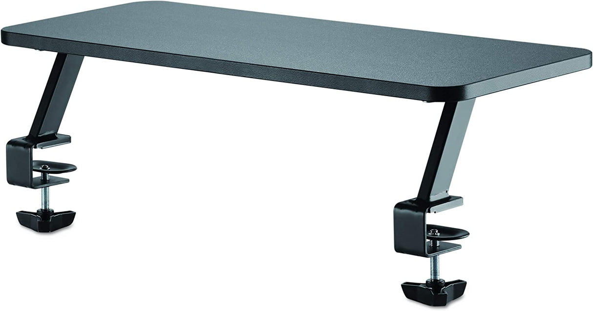 StarTech.com Monitor Riser Stand - Clamp-on Monitor Shelf for Desk - Extra Wide 25.6" (65 cm) for up to 34" Monitors - Black (MNRISERCLMP)