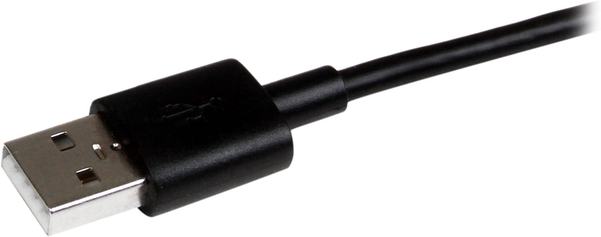 StarTech.com 1m 3 ft Black Apple 8-pin Lightning or 30-pin Dock Connector or Micro USB to USB Cable for iPhone iPod iPad - Charge & Sync (LTADUB1MB)