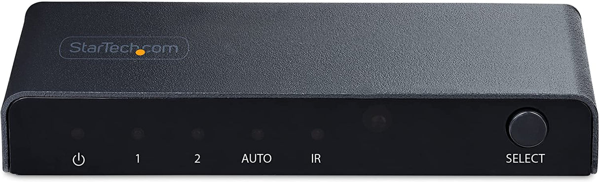 StarTech.com 2-Port 8K HDMI Switch, HDMI 2.1 Switcher 4K 120Hz/8K 60Hz UHD, HDR10+, HDMI Switch 2 in 1 Out, Auto/Manual Source Switching, Power Adapter and Remote Included (2PORT-HDMI-SWITCH-8K) 2 port