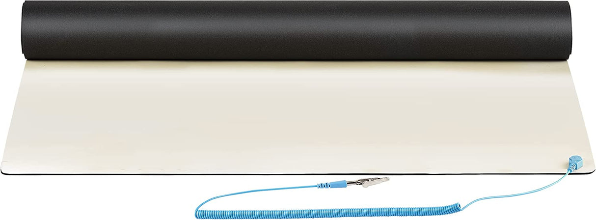 StarTech.com Anti Static Mat, ESD Mat for Electronics Repair, Anti Static Table/Desk Mat w/Detachable Grounding Wire, ANSI/ESD S 4.1, Flexible Thermoplastic Work Pad, 23x47 (LG-Anti-Static-MAT)