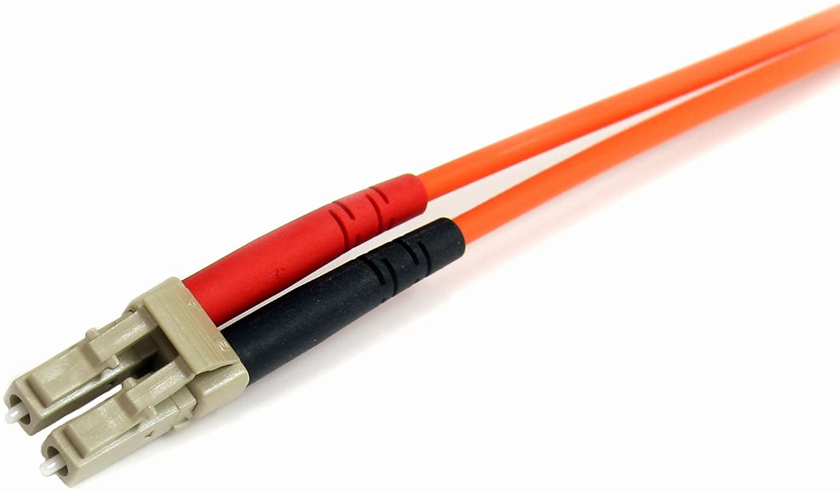 StarTech.com 1m Fiber Optic Cable - Multimode Duplex 62.5/125 - LSZH - LC/ST - OM1 - LC to ST Fiber Patch Cable (FIBLCST1) Orange 3.3 ft / 1 m LC to ST Multimode Duplex 62.5/125