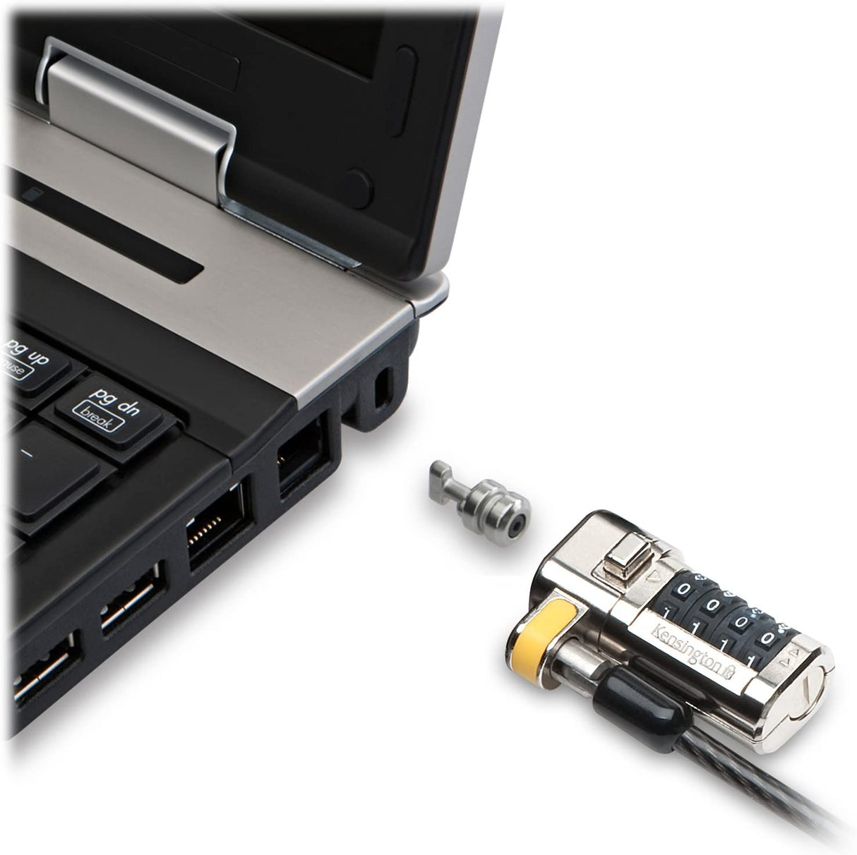 Kensington Clicksafe Combination Cable Lock for Laptops and Other Devices (K64697US)