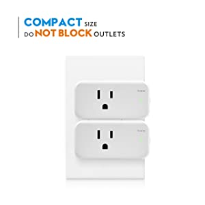 Iview Smart WiFi Plug, Mini Smart Socket, Free APP Remote Control from Anywhere, Built-in WiFi, No Hub Required, Compatible with Alexa (1-Pack)