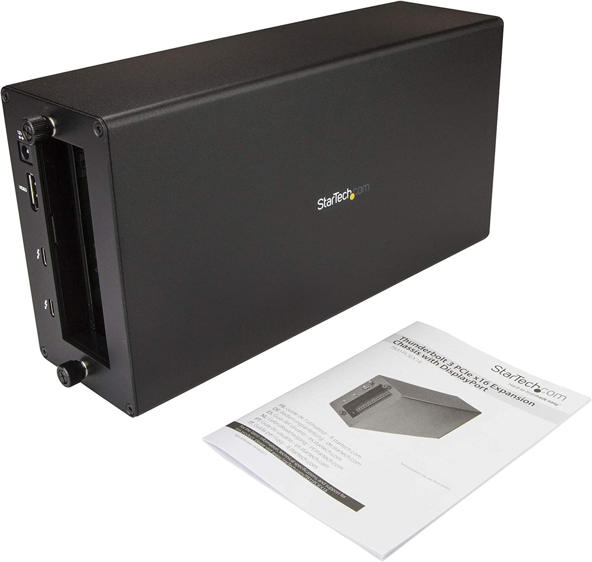 StarTech.com Thunderbolt 3 PCIe Expansion Chassis w/DisplayPort – PCIe x16 – External PCIe Slot for Thunderbolt 3 Devices (TB31PCIEX16)