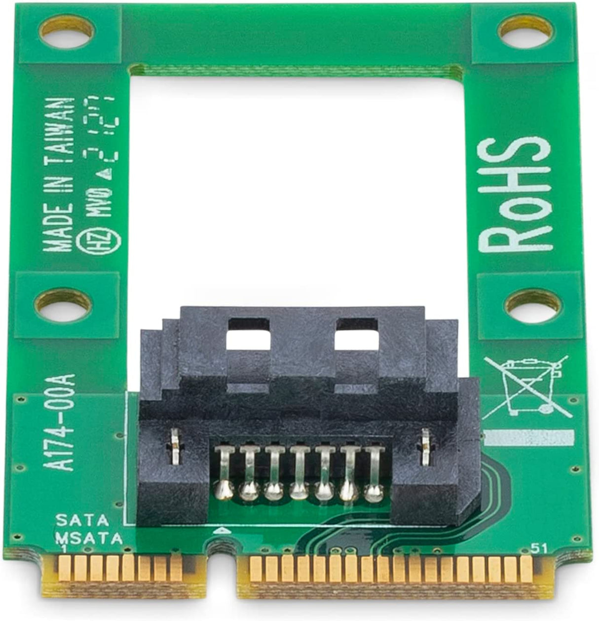 StarTech.com mSATA to SATA HDD / SSD Adapter – Mini SATA to SATA Converter Card - mSATA to SATA 2.5/3.5 Hard Drive Adapter Converter Card (MSAT2SAT3) mSATA SATA Drive