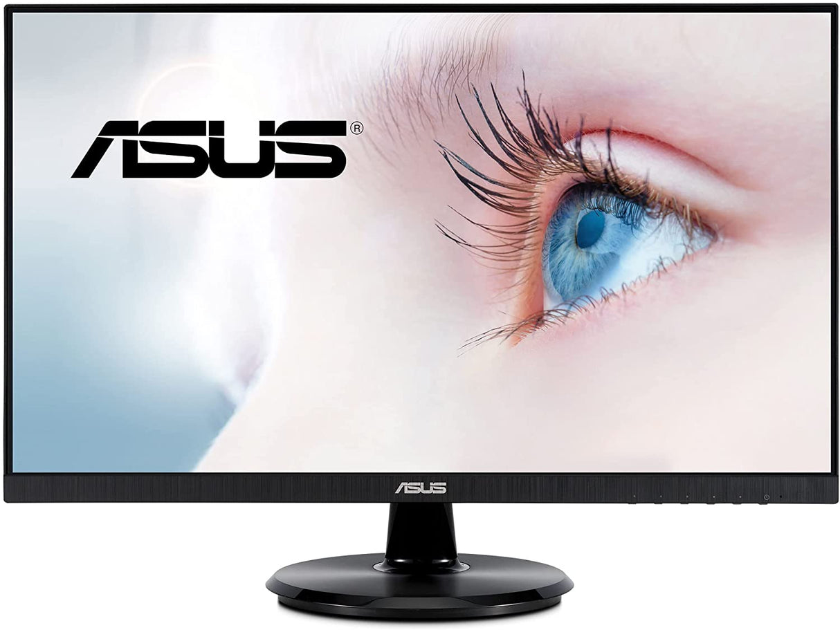 ASUS 27” 1080P Monitor (VA27DCP) - Full HD, IPS, 75Hz, USB-C 65W Power Delivery, Speakers, Adaptive-Sync/FreeSync, Eye Care, Low Blue Light, Flicker Free, VESA Mountable, Frameless, HDMI 27" IPS FHD USB-C Power Delivery