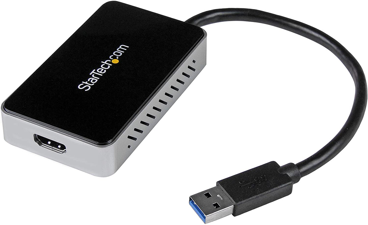 StarTech.com USB 3.0 to HDMI & DVI Adapter with 1x USB Port - External Video & Graphics Card Adapter - Dual Monitor Hub - Supports Windows (USB32HDEH), Black 1x USB-A 3.0 | HDMI