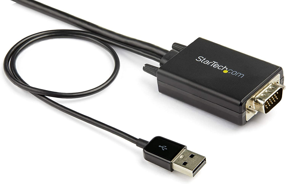 StarTech.com 2m VGA to HDMI Converter Cable with USB Audio Support & Power - Analog to Digital Video Adapter Cable to connect a VGA PC to HDMI Display - 1080p Male to Male Monitor Cable (VGA2HDMM2M)