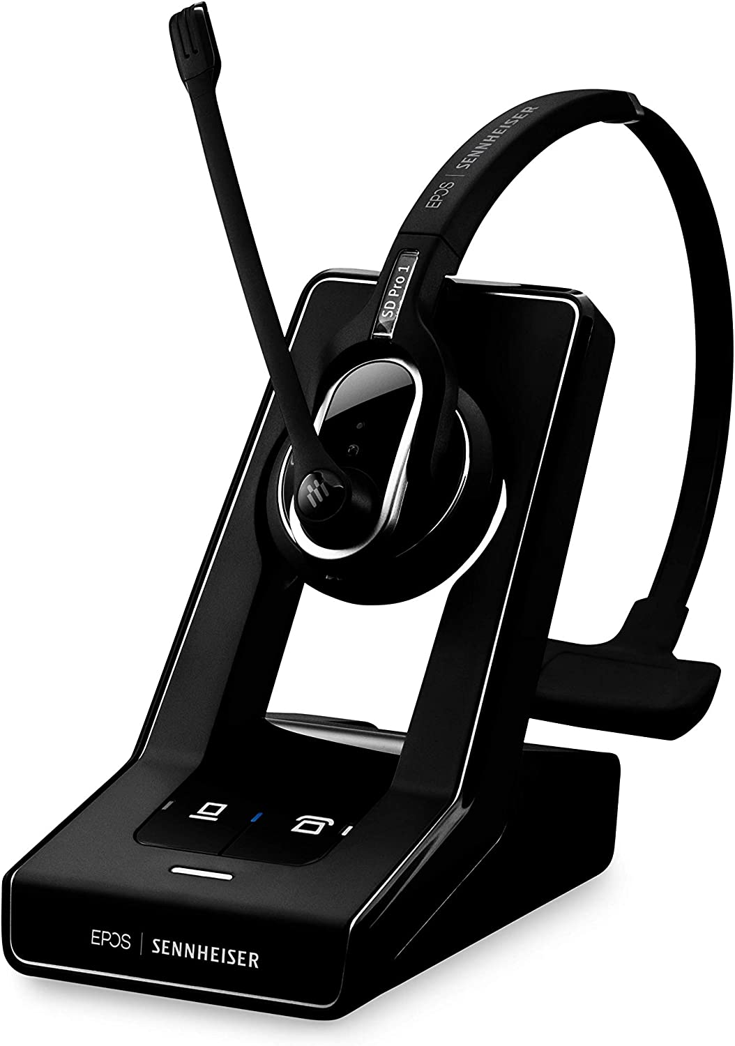 Sennheiser SD Pro 1 ML (506010) - Single-Sided, Multi Connectivity Wireless DECT Headset for Desk Phone & Certified for Skype for Business, Ultra Noise-Cancelling Microphone (Black) SD Pro 1 ML Headset