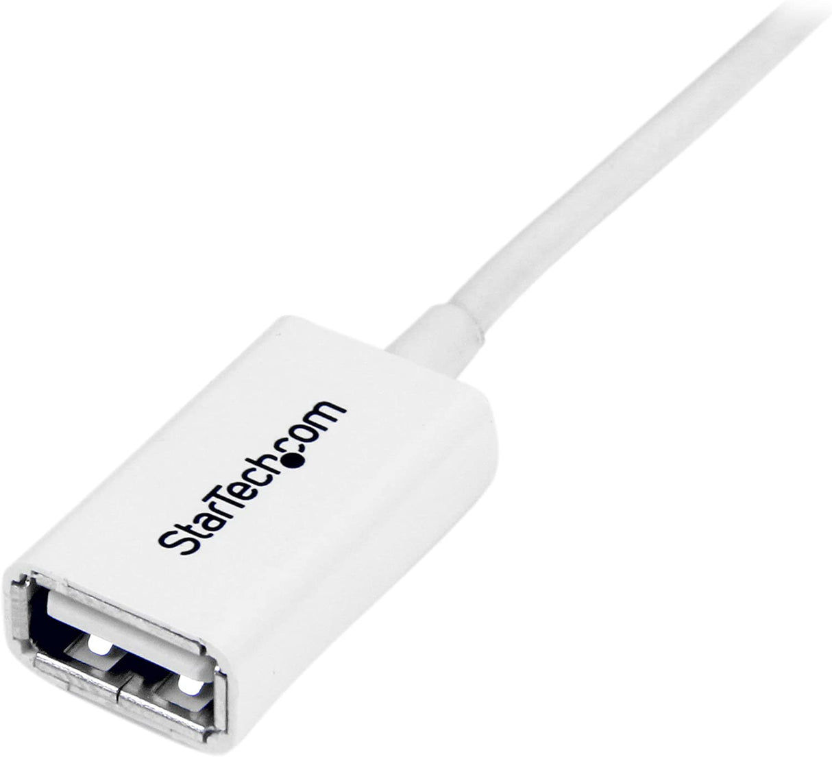 StarTech.com 2m White USB 2.0 Extension Cable Cord - A to A - USB Male to Female Cable - 1x USB A (M), 1x USB A (F) - White, 2 meter (USBEXTPAA2MW) White 6ft